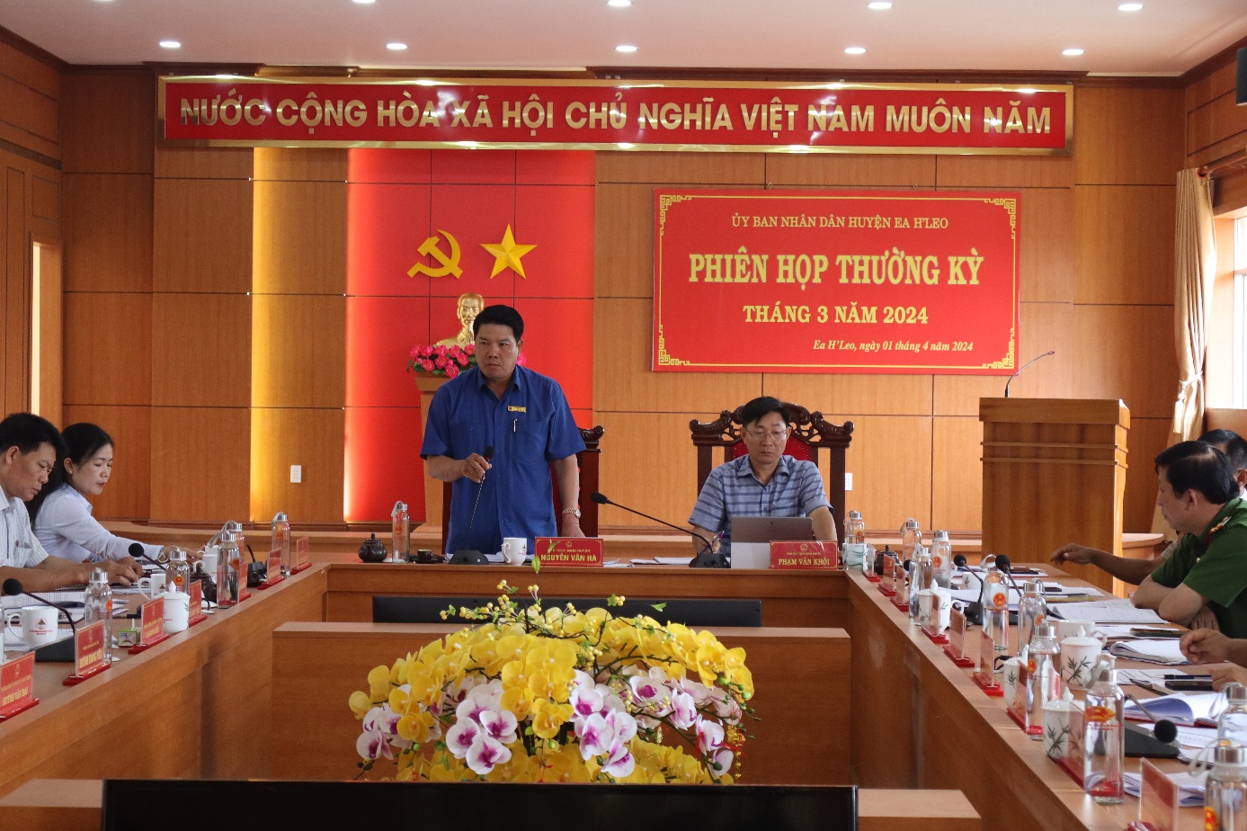 Phiên họp thường kỳ UBND huyện Ea H’Leo tháng 3 năm 2024